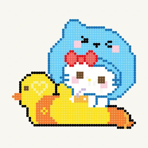 mẫu hạt nhựa ủi hello kitty