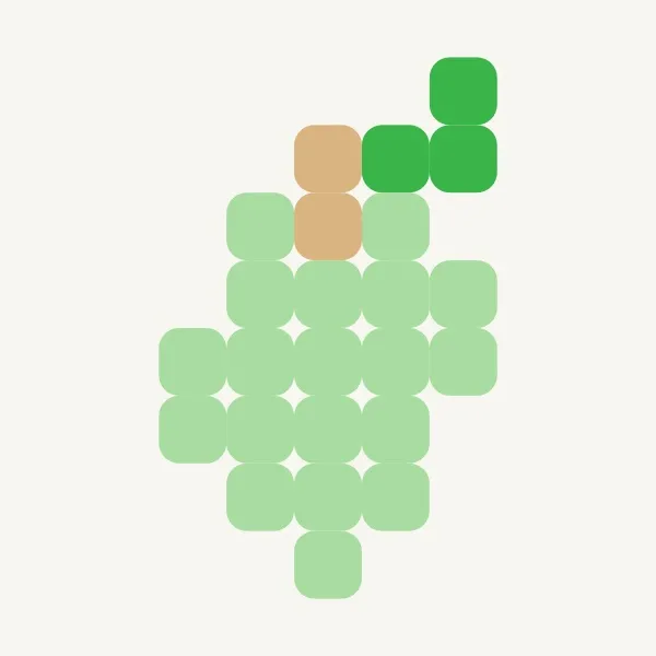 Grapes - free perler bead & pixel art pattern by trang_anh