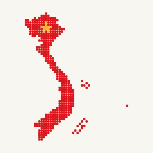 VIỆT NAM - free perler bead & pixel art pattern by trần bảo vyy
