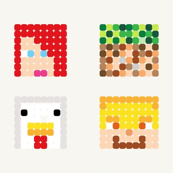 Untitled - free perler bead & pixel art pattern by อ วรษ