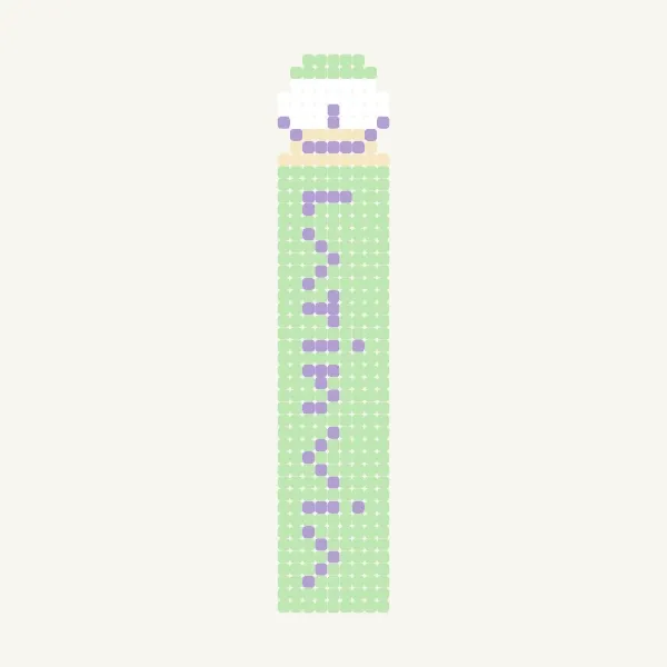 Bình nước - modèle gratuit de perles à repasser et pixel art par Mai Le