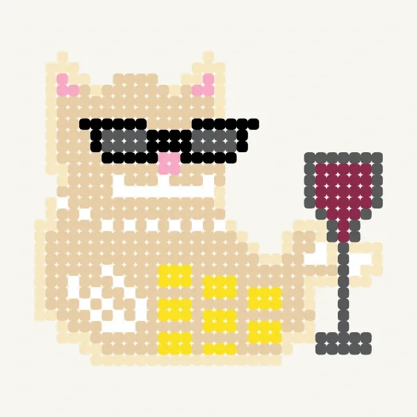 부자 고양이 (rich cat) - pingunootnoot · 비즈