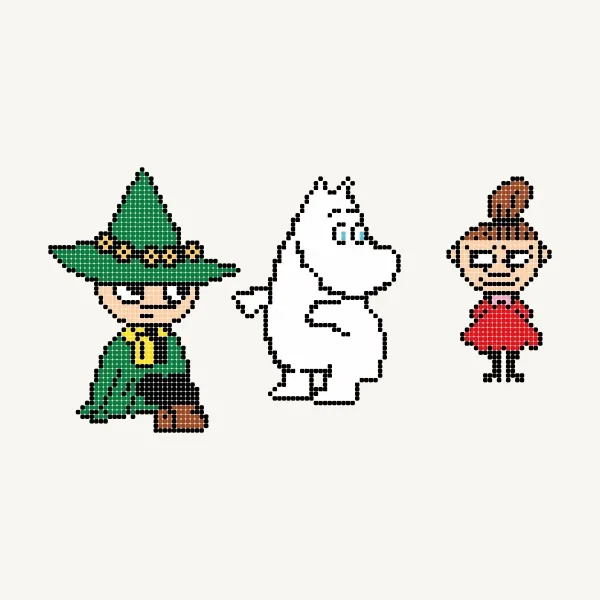 Moomin, Snufkin, Snorkmaiden - Lizzz