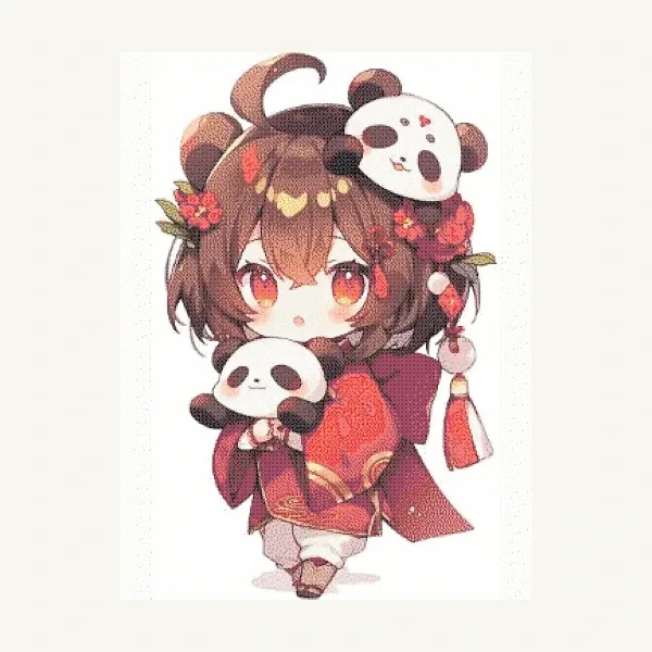 panda chibi 4 - trang miu