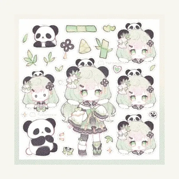 panda chibi 5 ...... phien ban tong hop - trang miu