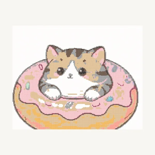 Bánh donout mèo (Cute cat donut) - Mai