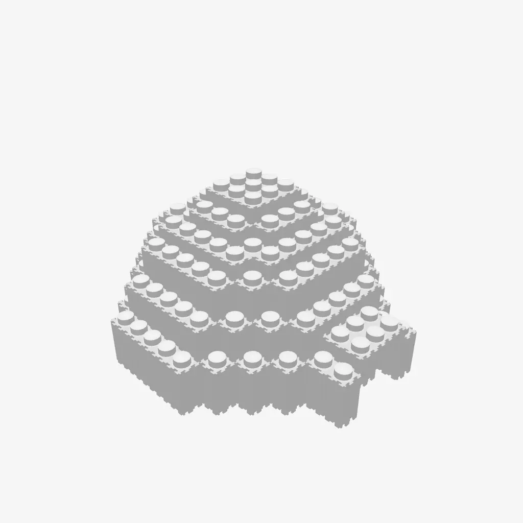 Igloo‌(Eskimo house) - 南内善 · 블록 3D