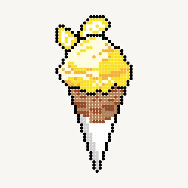 マンゴーアイスクリームコーン🥭🍋 (芒果甜筒🥭🍋) - 邱品芊 · ビーズ