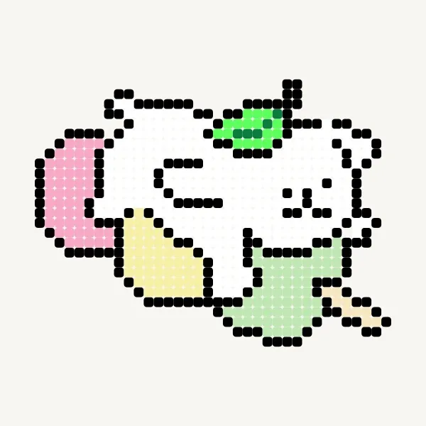 線條小狗三色丸🍡 - 邱品芊 · 비즈