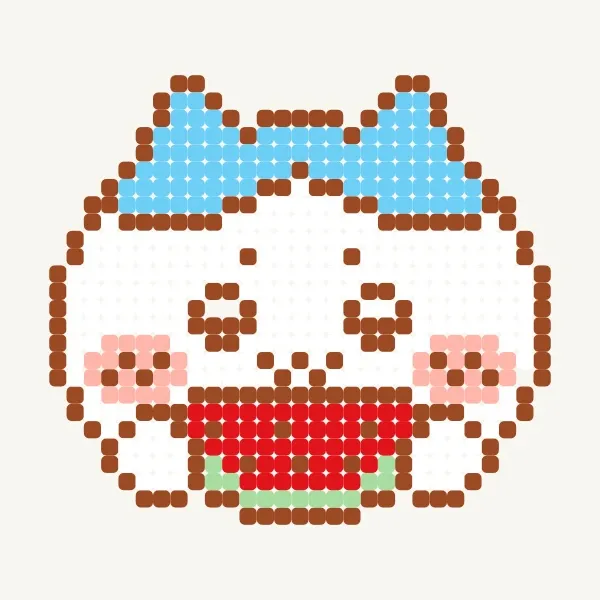 샤오바가 수박을 🍉 먹는다 (小八吃西瓜🍉) - 邱品芊 · 비즈