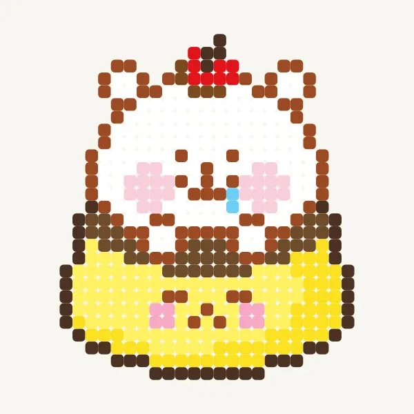자기 조롱 곰 푸딩 🍮 (自嘲熊布丁🍮) - 邱品芊 · 비즈