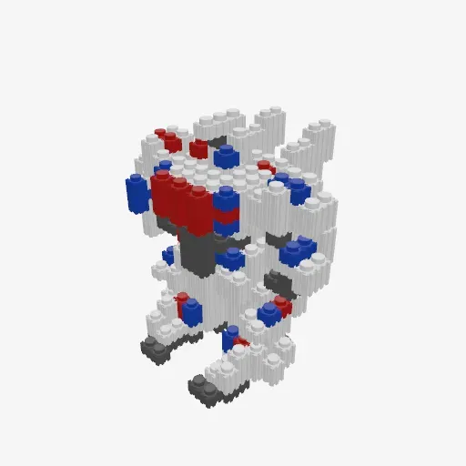 경찰 로봇 - new미 · 블록 3D