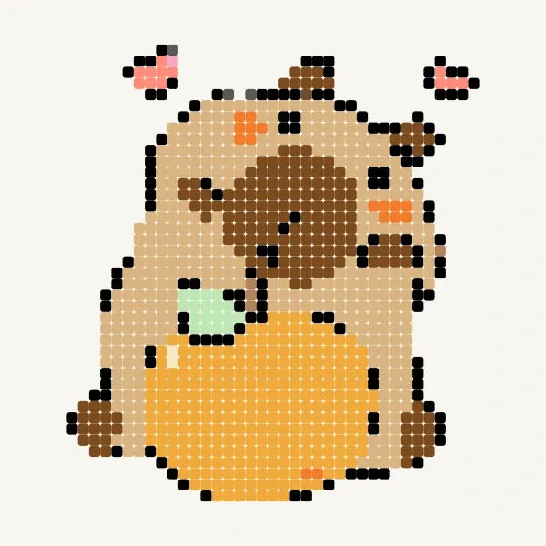 카피바라 간단 버전 (卡皮巴拉  簡單版) - 王稼菱50522 · 비즈