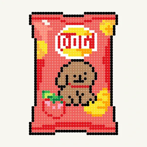 ขนมสุนัข - ผลงานดีฟอร์มบล็อก 2D โดย dieubeos