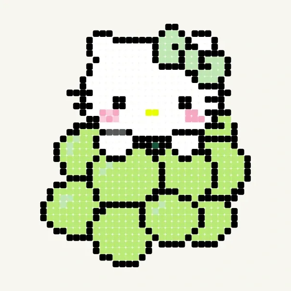 葡萄凱蒂貓 - 吳佳芸的變形方塊2D作品